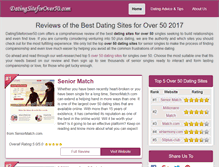 Tablet Screenshot of datingsiteforover50.com